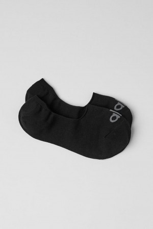 Black / Anthracite Alo Yoga Unisex Conceal Men Sock | KSA SYT427138