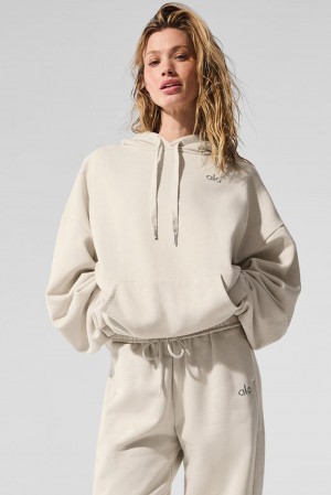Bone Alo Yoga Accolade Women Hoodie | KSA USD956041