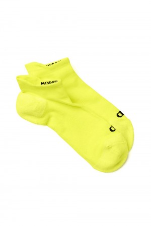 Highlighter / Black Alo Yoga Performance Tab Men Sock | KSA XZM948671