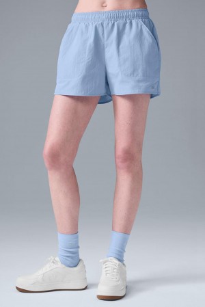 Seashell Blue Alo Yoga Alumni Women Short | KSA IOP398765