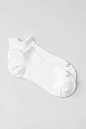 White / Titanium Alo Yoga Unisex Performance Tab Men Sock | KSA DZO928417
