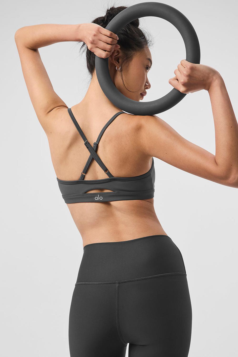 Anthracite Alo Yoga Airlift Intrigue Women Bra | KSA  NIX346817