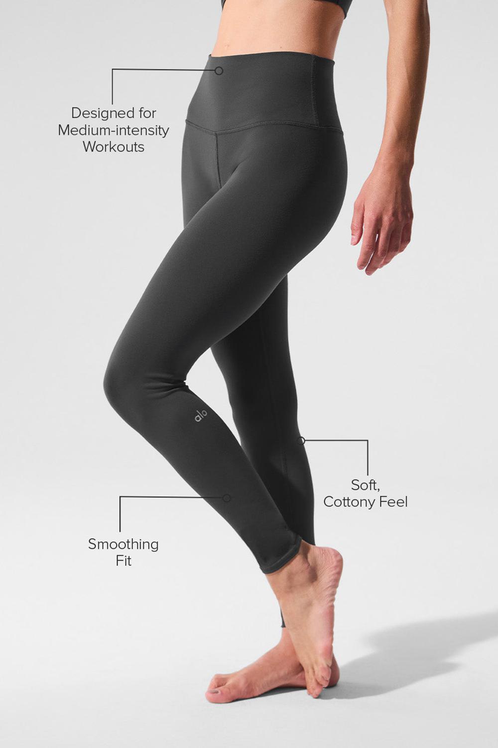 Anthracite Alo Yoga High-Waist Airbrush Bottoms Women Legging | KSA  ITX037649