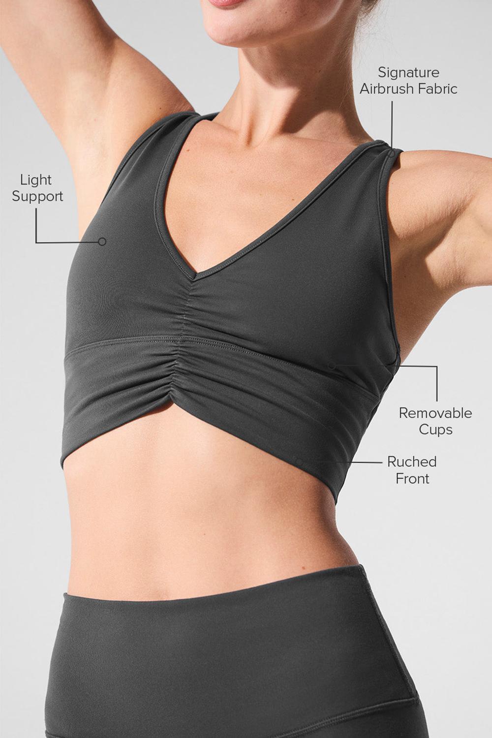 Anthracite Alo Yoga Wild Thing Women Bra | KSA  HUM159407