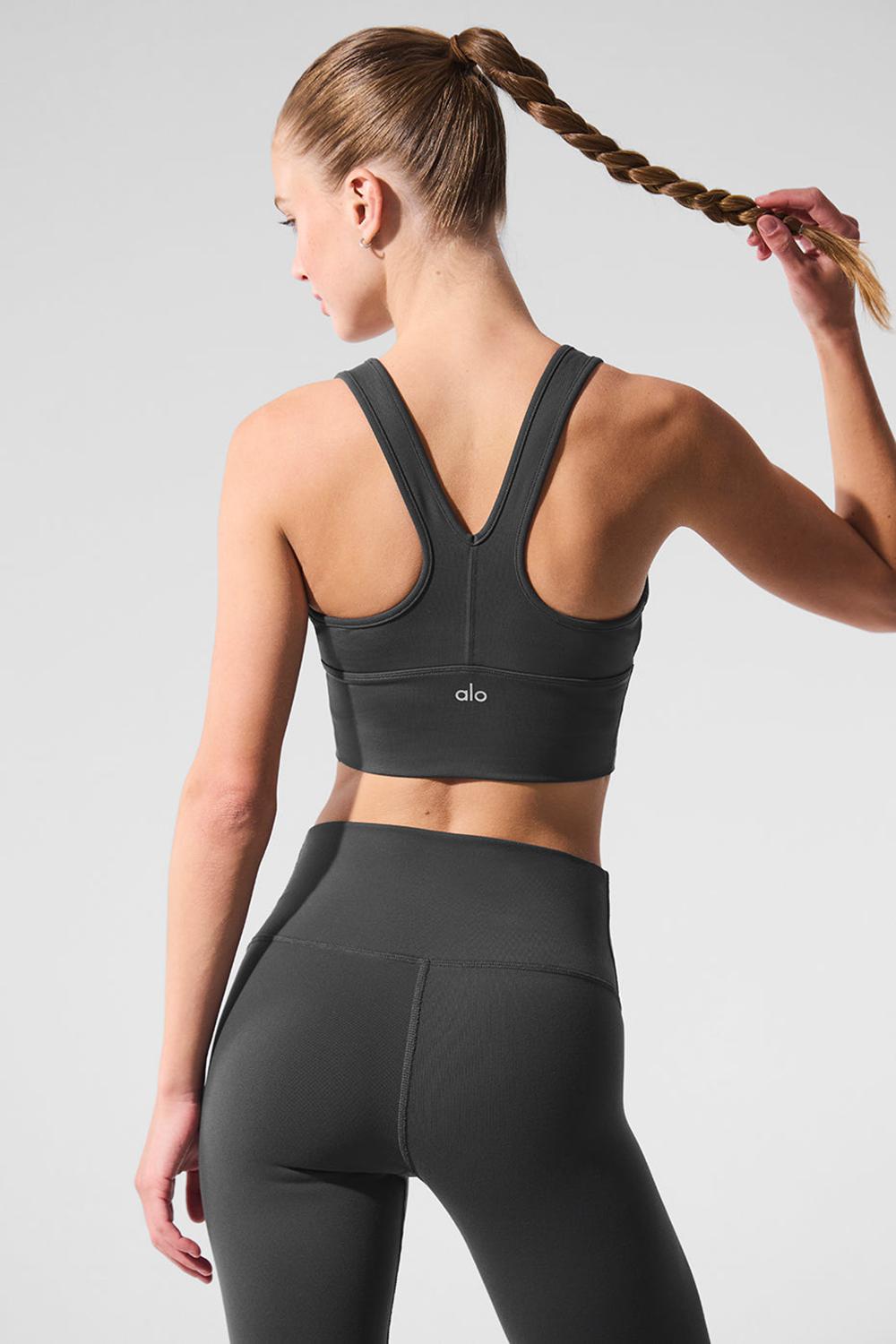 Anthracite Alo Yoga Wild Thing Women Bra | KSA  HUM159407
