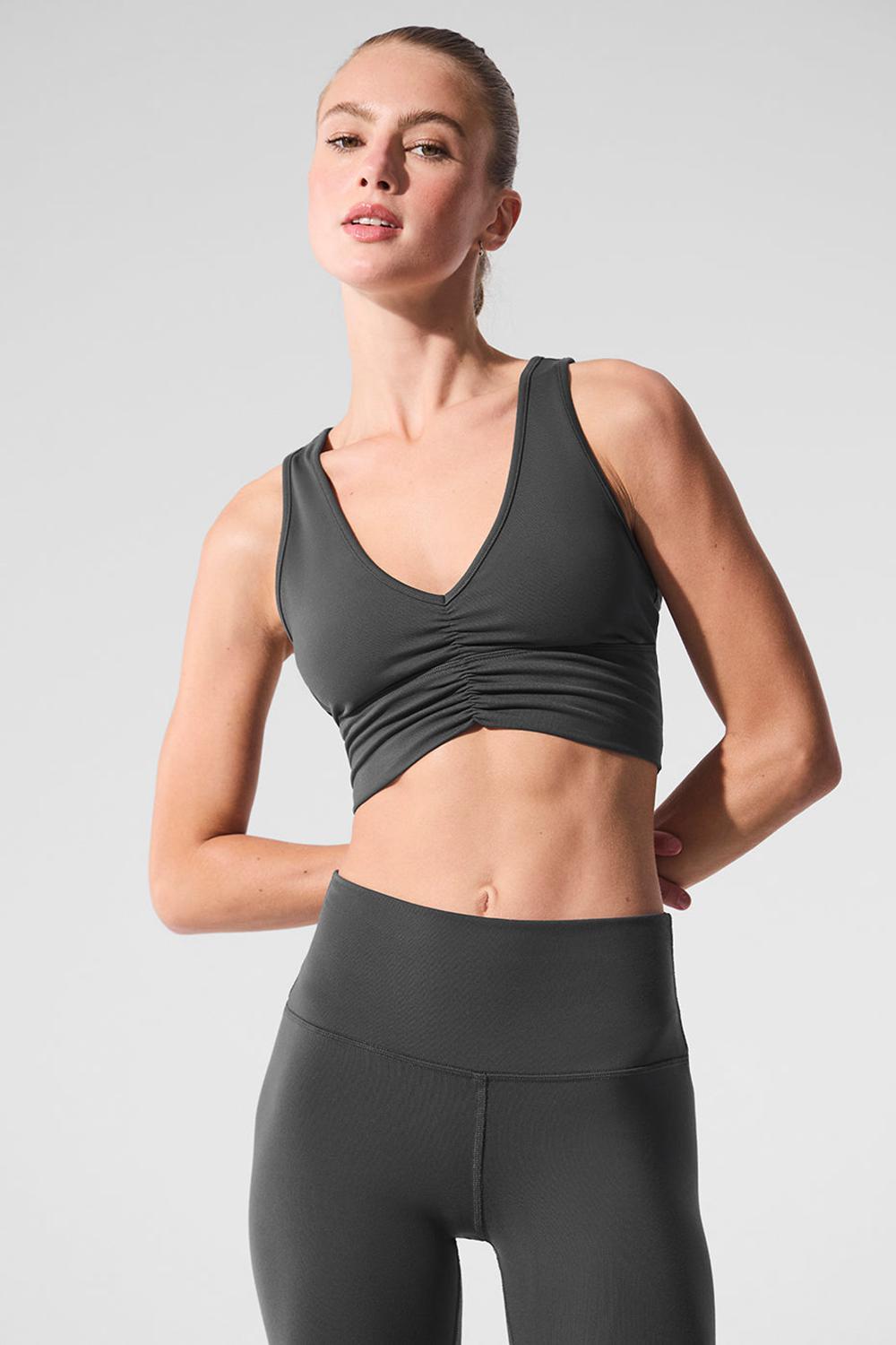 Anthracite Alo Yoga Wild Thing Women Bra | KSA  HUM159407
