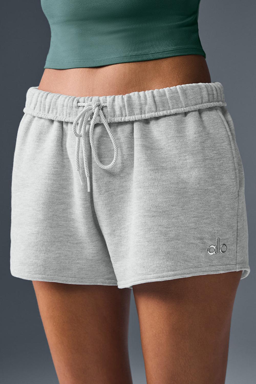 Athletic Heather Grey Alo Yoga Accolade Women Short | KSA  DCS039756