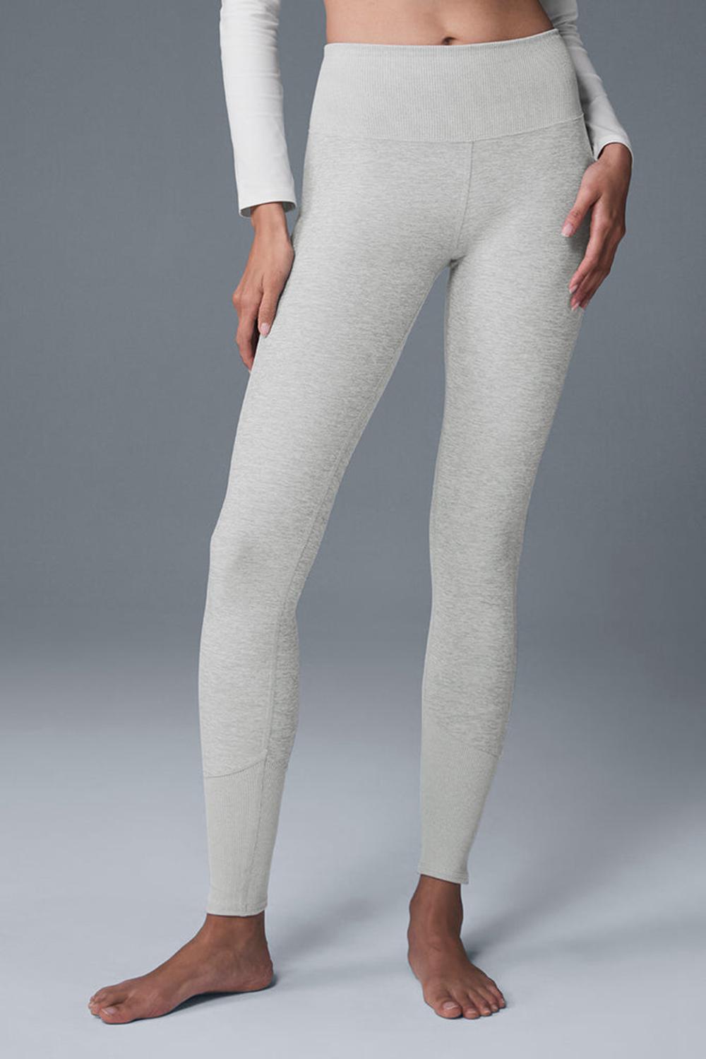 Athletic Heather Grey Alo Yoga High-Waist Alosoft Lounge Women Legging | KSA  VXP258091