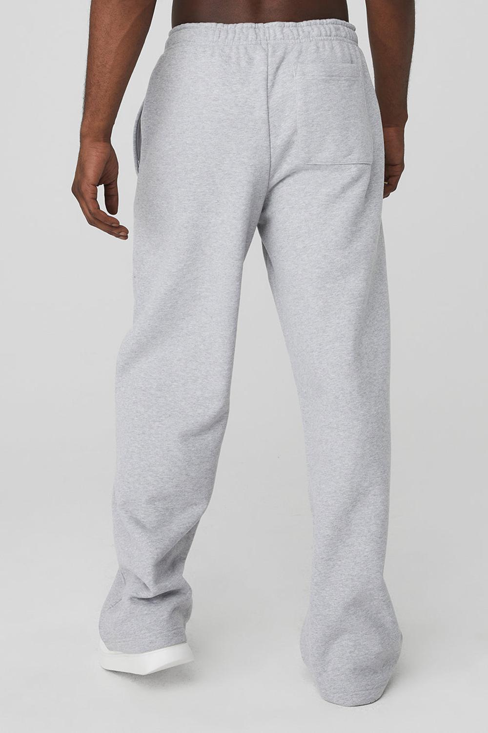 Athletic Heather Grey Alo Yoga Renown Heavy Weight Men Sweatpant | KSA  OWS106748