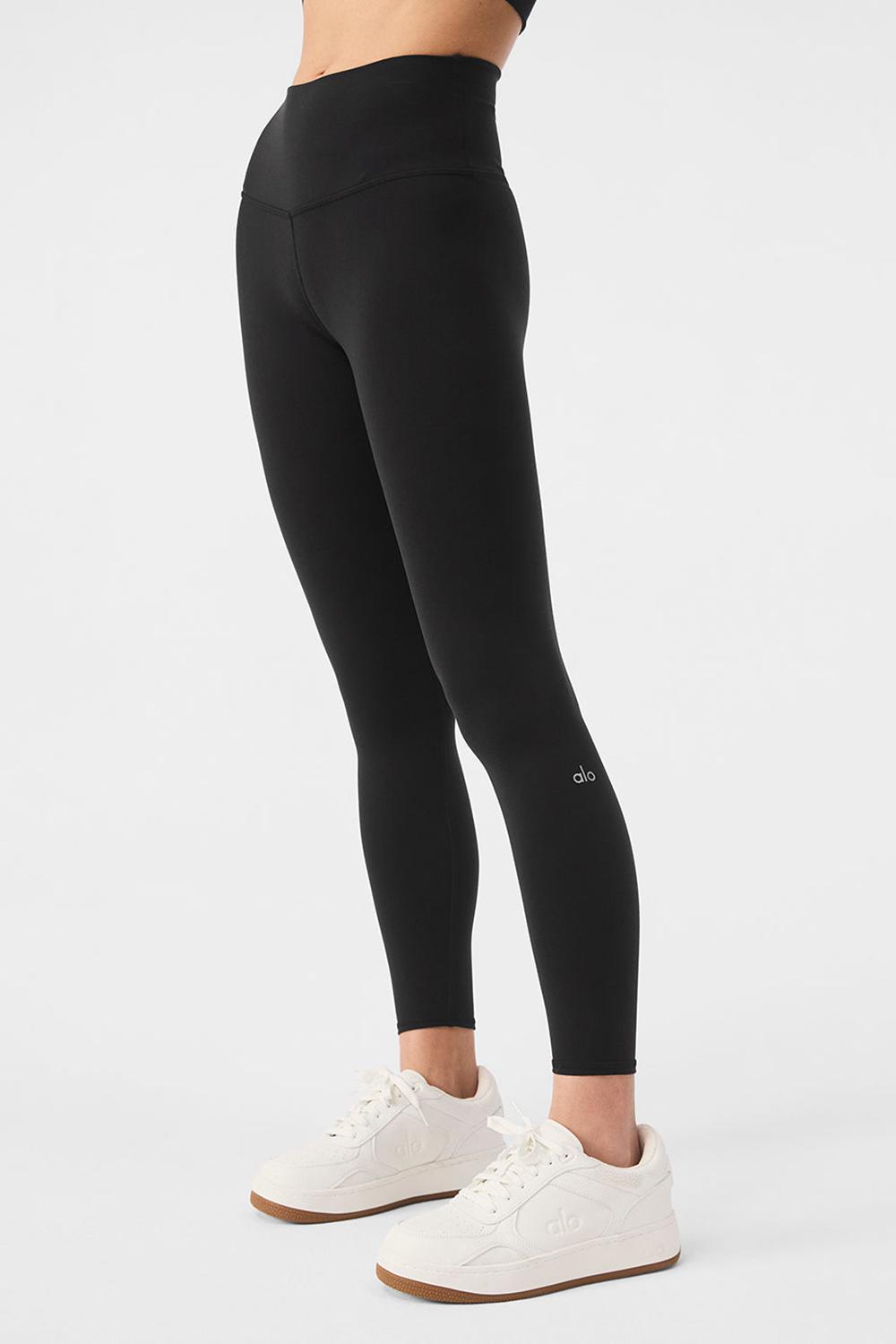 Black Alo Yoga 7/8 High-Waist Airbrush Women Legging | KSA  XMQ850461