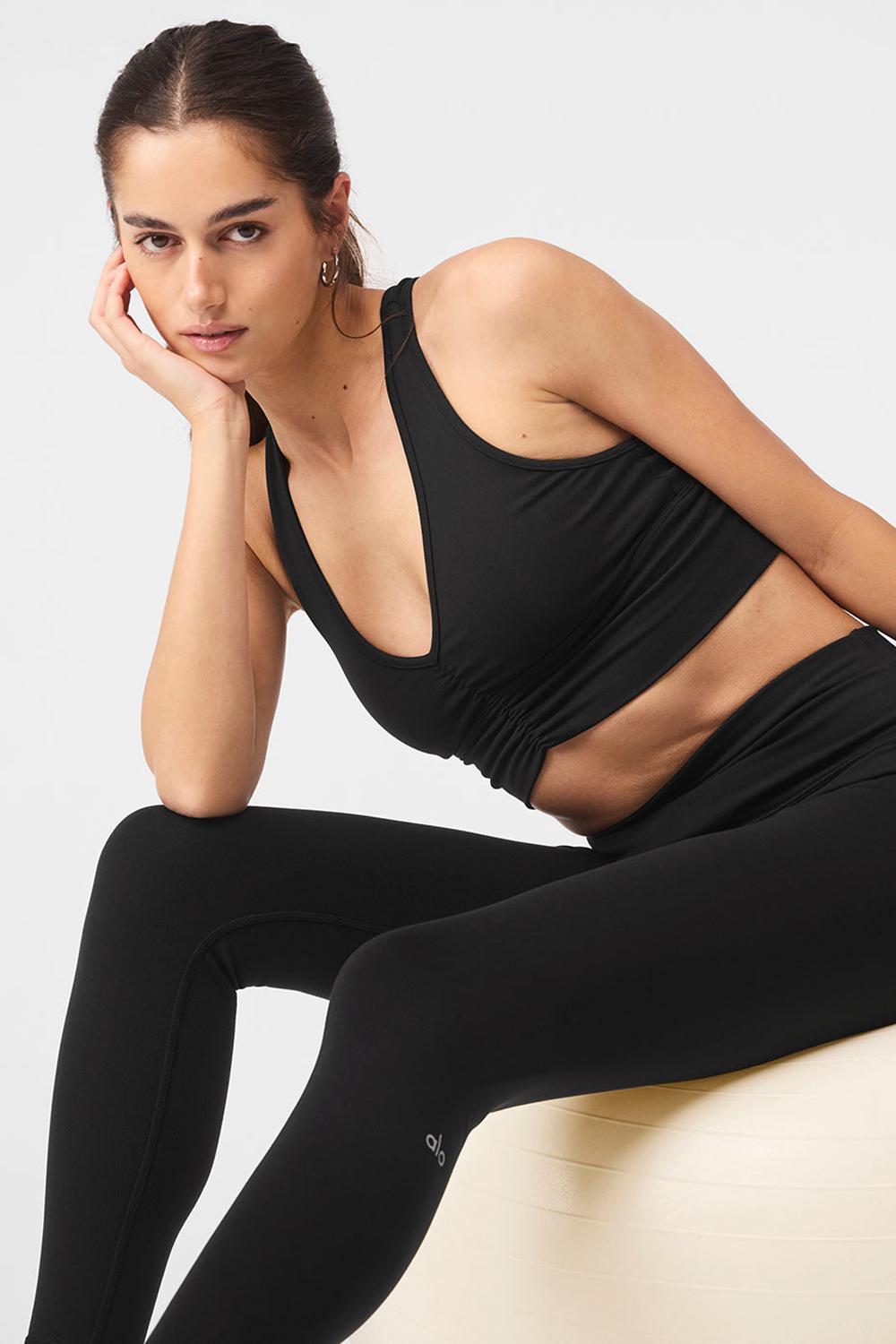 Black Alo Yoga 7/8 High-Waist Airbrush Women Legging | KSA  XMQ850461