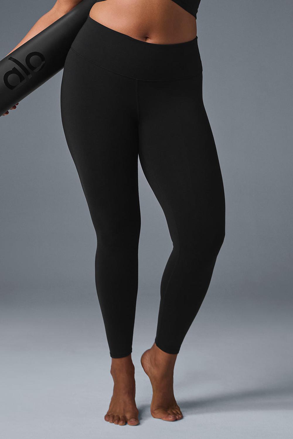 Black Alo Yoga 7/8 High-Waist Airbrush Women Legging | KSA  XMQ850461