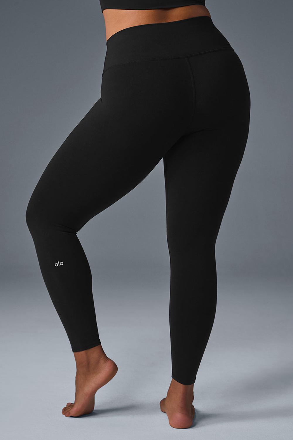 Black Alo Yoga 7/8 High-Waist Airbrush Women Legging | KSA  XMQ850461