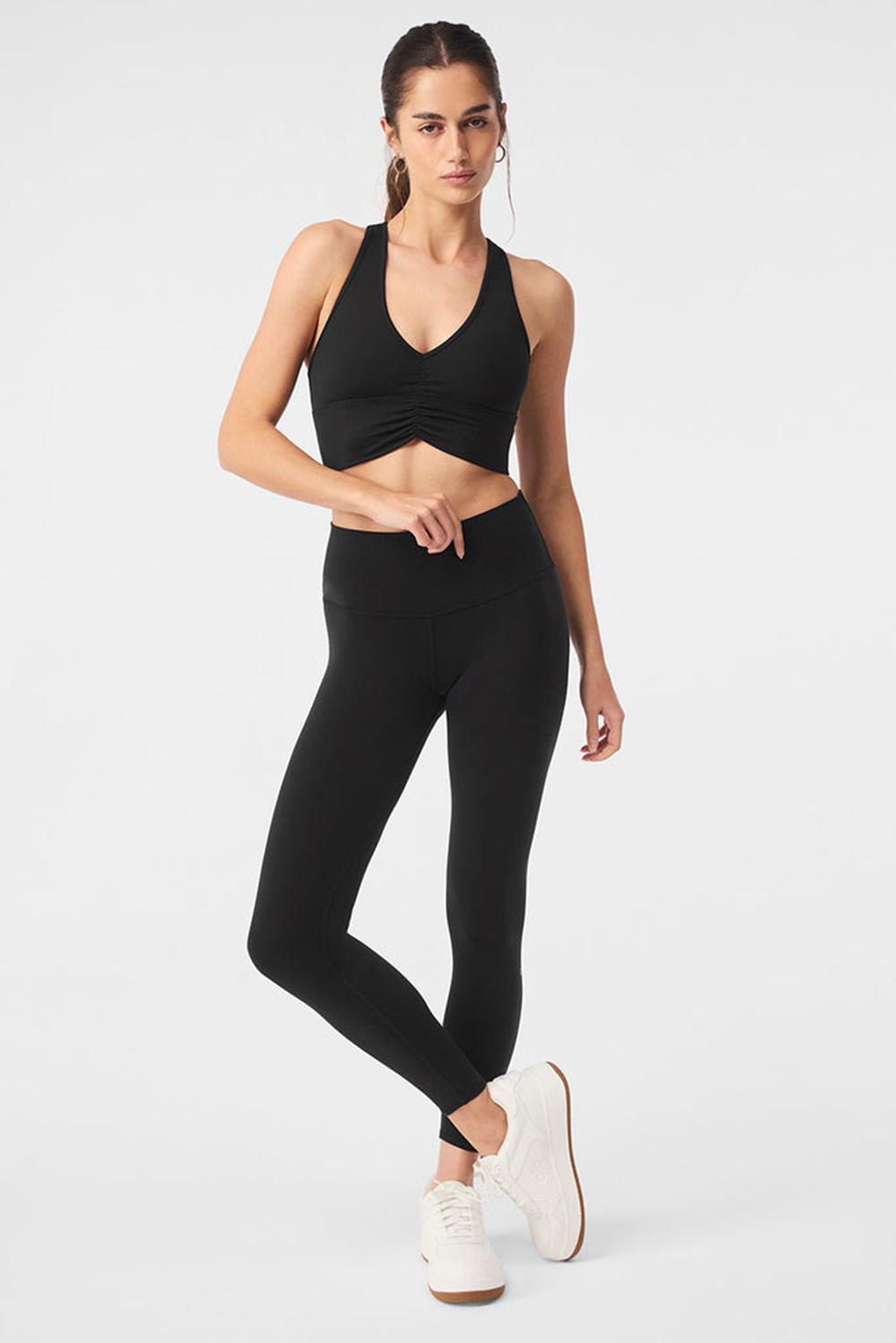 Black Alo Yoga 7/8 High-Waist Airbrush Women Legging | KSA  XMQ850461