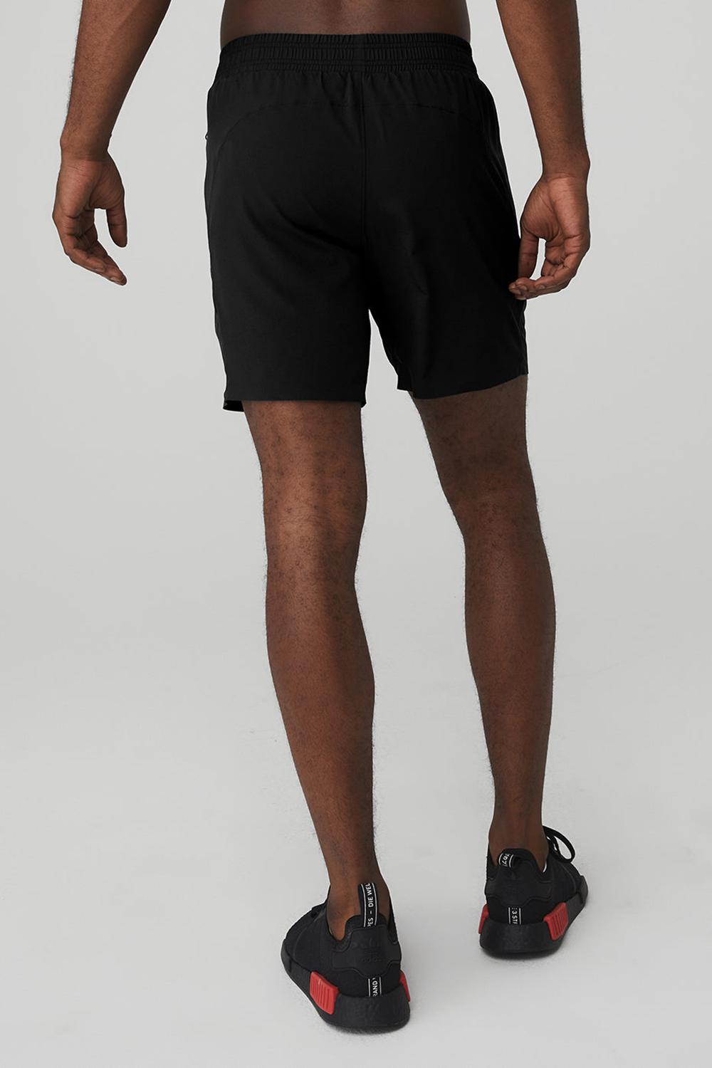 Black Alo Yoga 7” Advance 2-In-1 Men Short | KSA  LEY715943