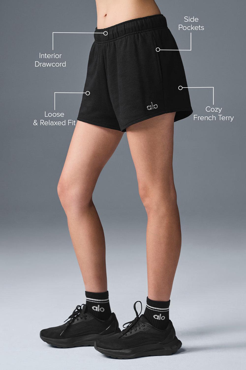 Black Alo Yoga Accolade Women Short | KSA  PME987604