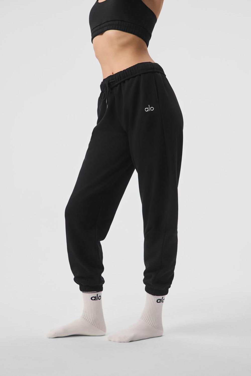 Black Alo Yoga Accolade Women Sweatpant | KSA  WGZ758103