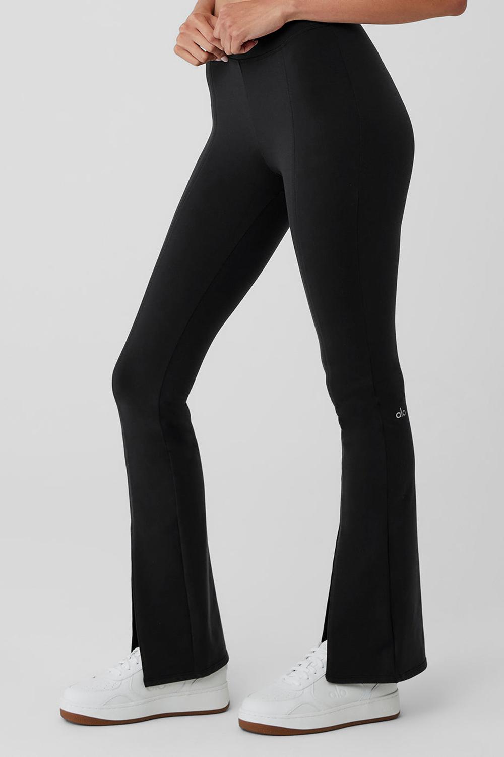 Black Alo Yoga Airbrush High-Waist Flutter Women Legging | KSA  UIX679185