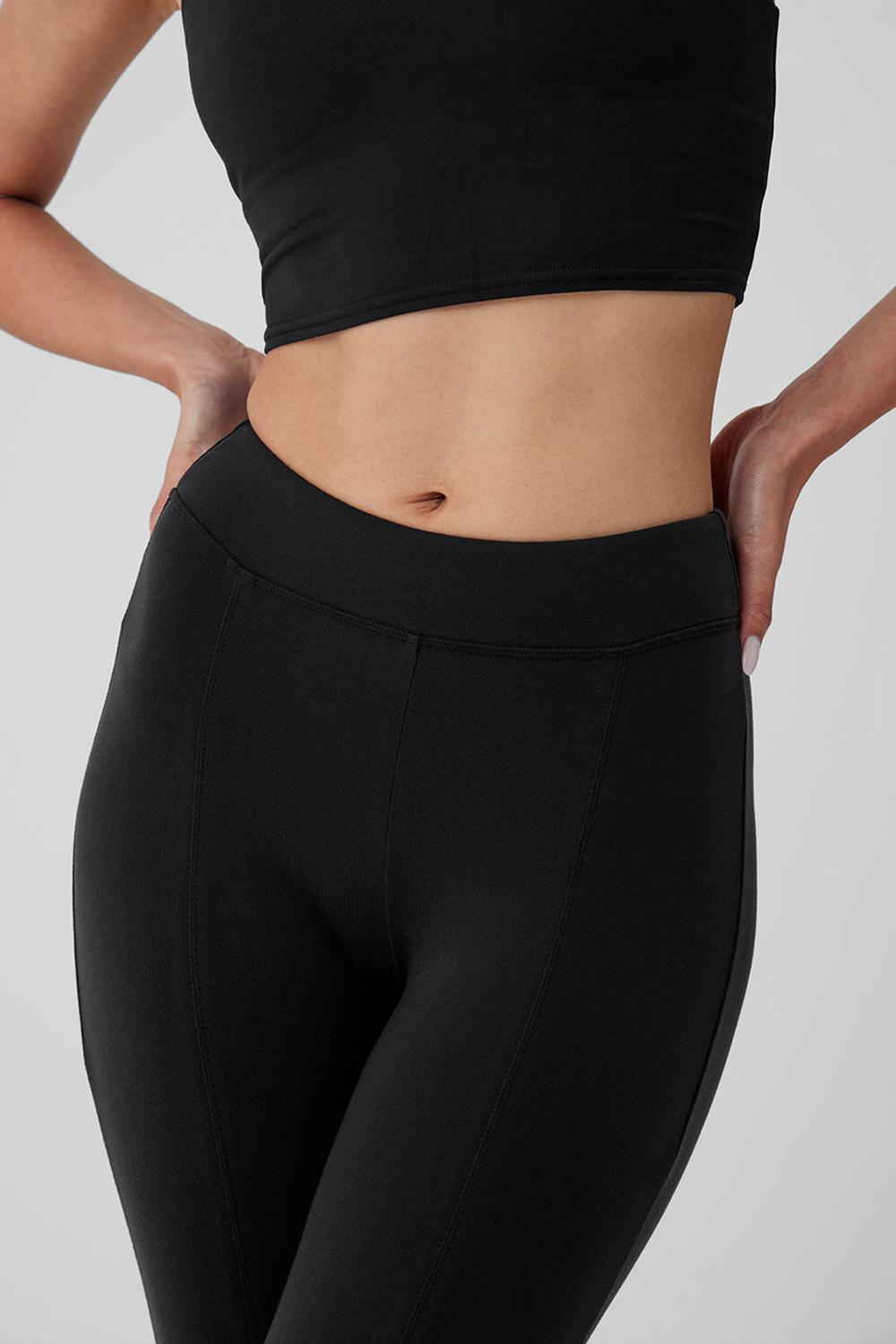 Black Alo Yoga Airbrush High-Waist Flutter Women Legging | KSA  UIX679185