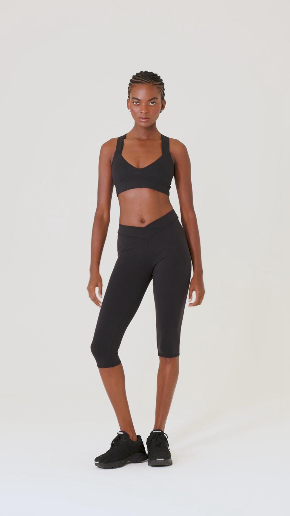 Black Alo Yoga Airbrush V-Cut Defineri Women Legging | KSA  MPE091754