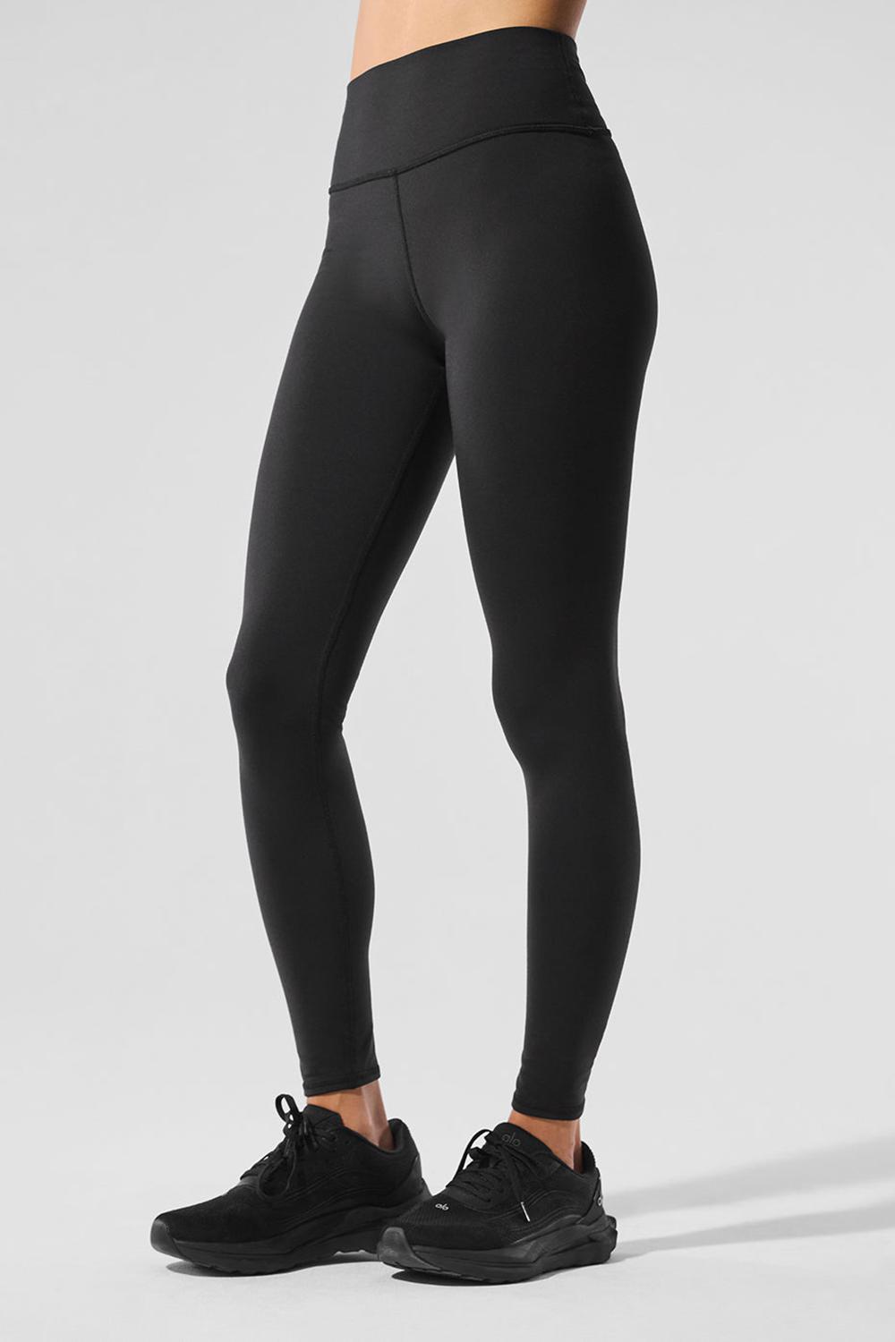 Black Alo Yoga Airbrush Winter Warm High-Waist Nocturne Women Legging | KSA  RTL086294