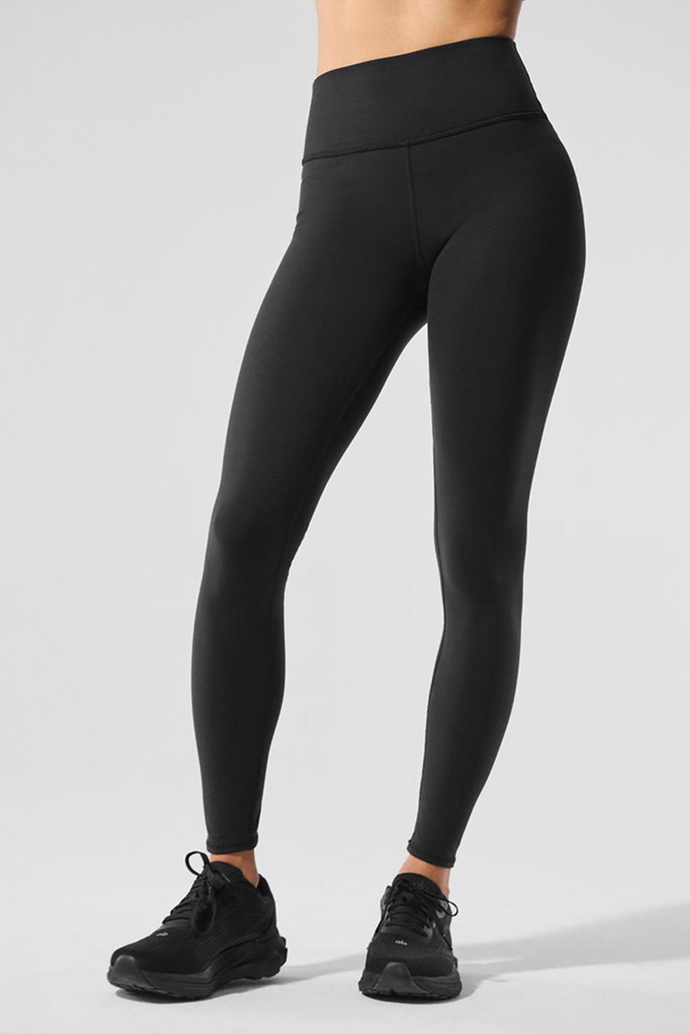 Black Alo Yoga Airbrush Winter Warm High-Waist Nocturne Women Legging | KSA  RTL086294