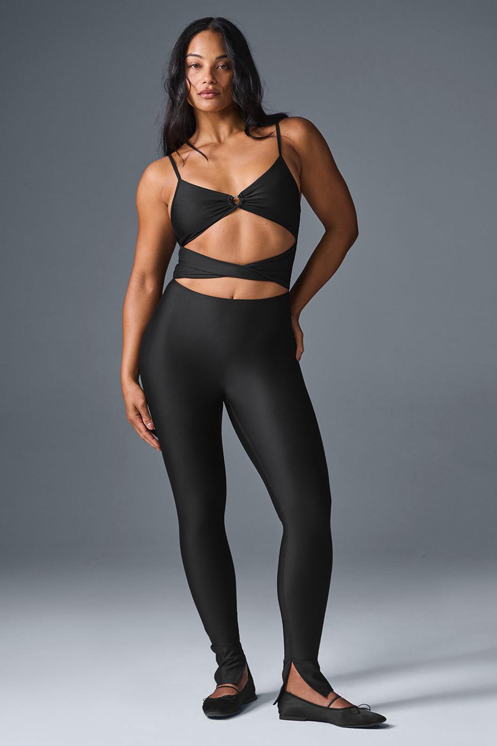 Black Alo Yoga Airlift A-List Women Onesie | KSA  LYK453071