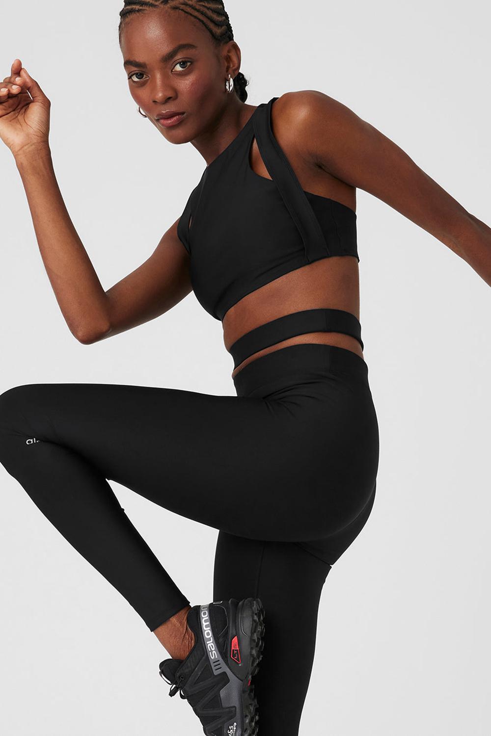 Black Alo Yoga Airlift High-Waist All Access Women Legging | KSA  YHW697428
