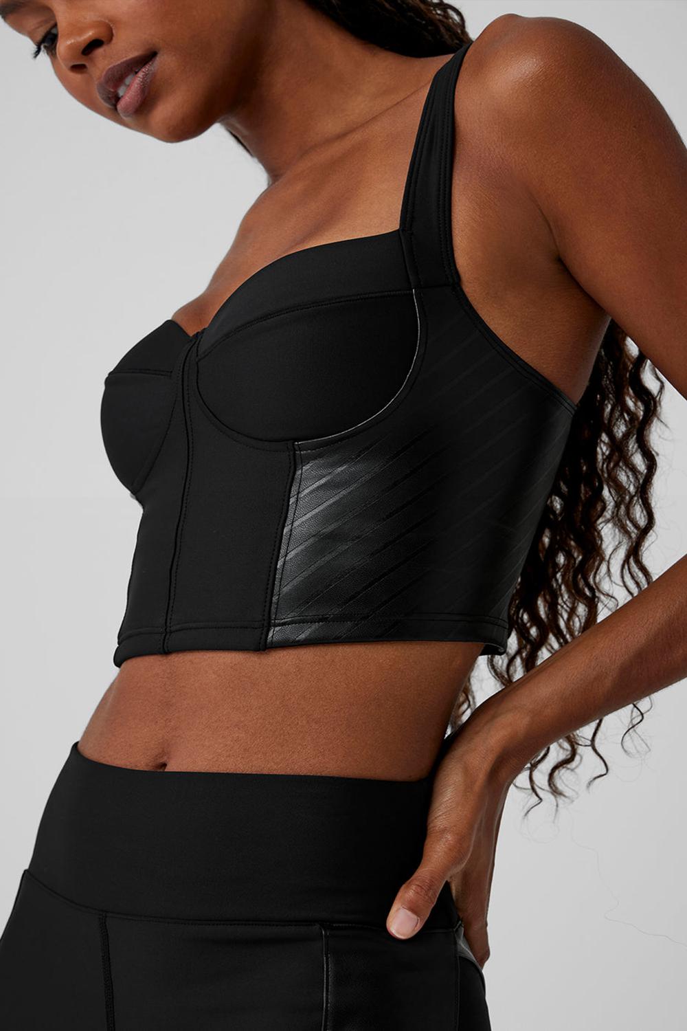 Black Alo Yoga Airlift Winter Warm Cropped Supermoto Women Tank | KSA  ZQY516790