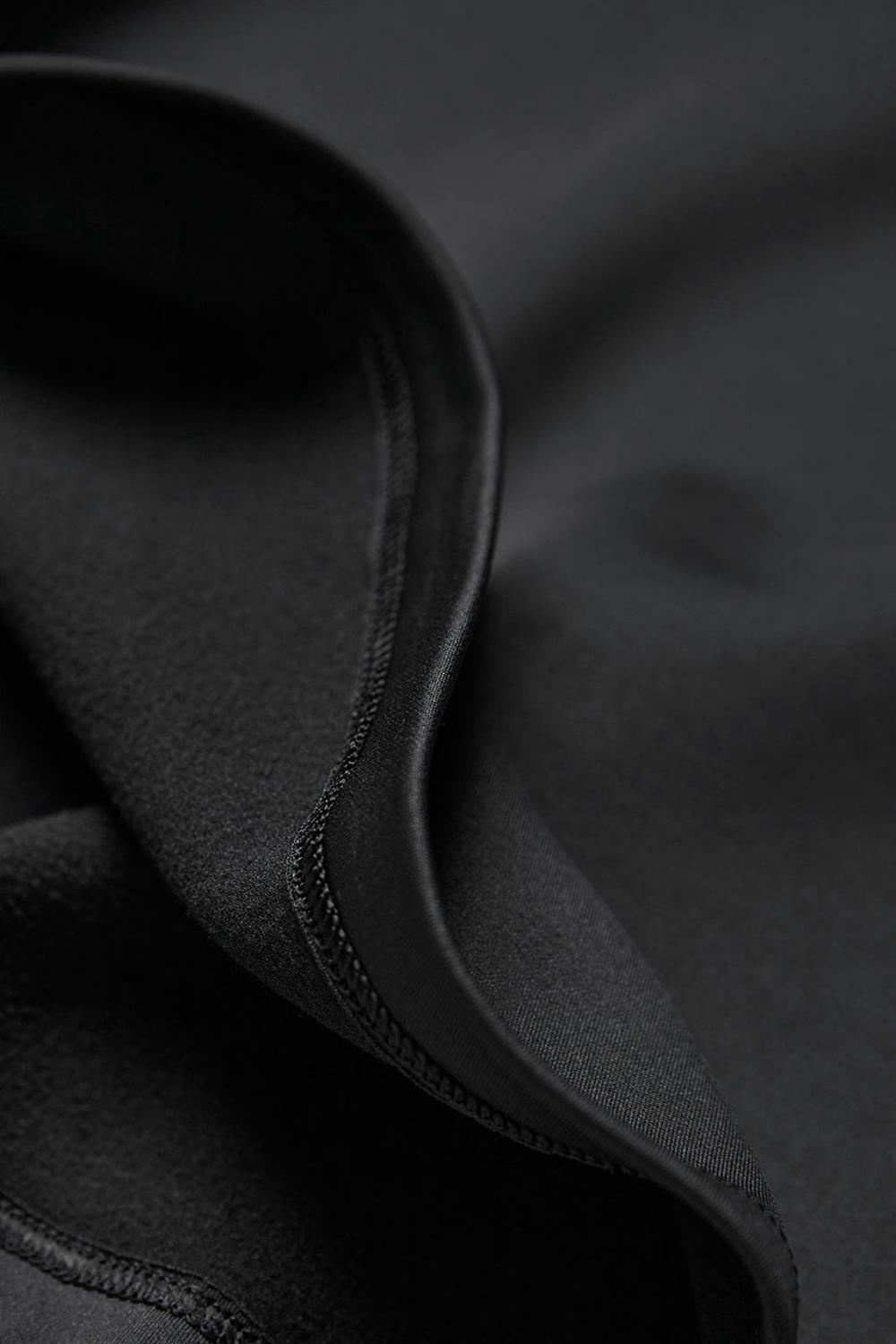 Black Alo Yoga Airlift Winter Warm Runner Women Hoodie | KSA  IAF495076