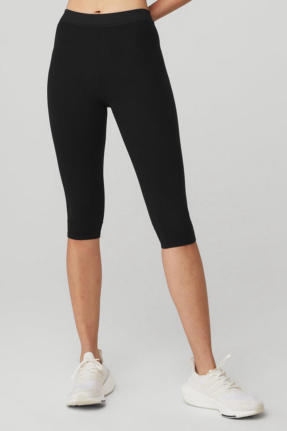 Black Alo Yoga Alosoft High-Waist Iconic 90\'sri Women Legging | KSA  ACW304678