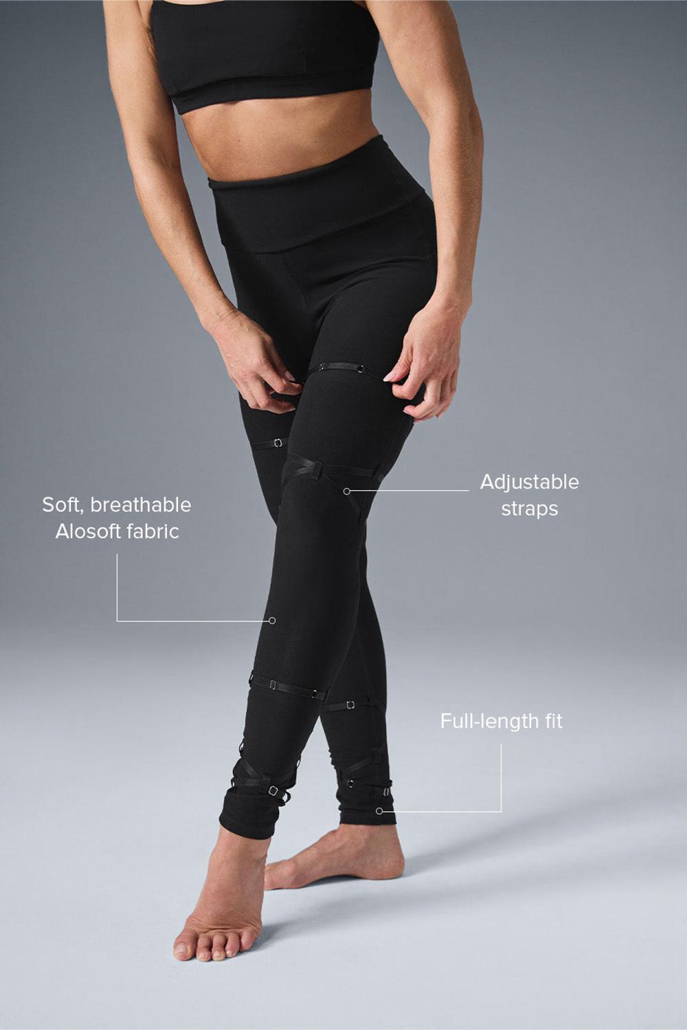 Black Alo Yoga Alosoft High-Waist Spotlight Women Legging | KSA  PYT798603