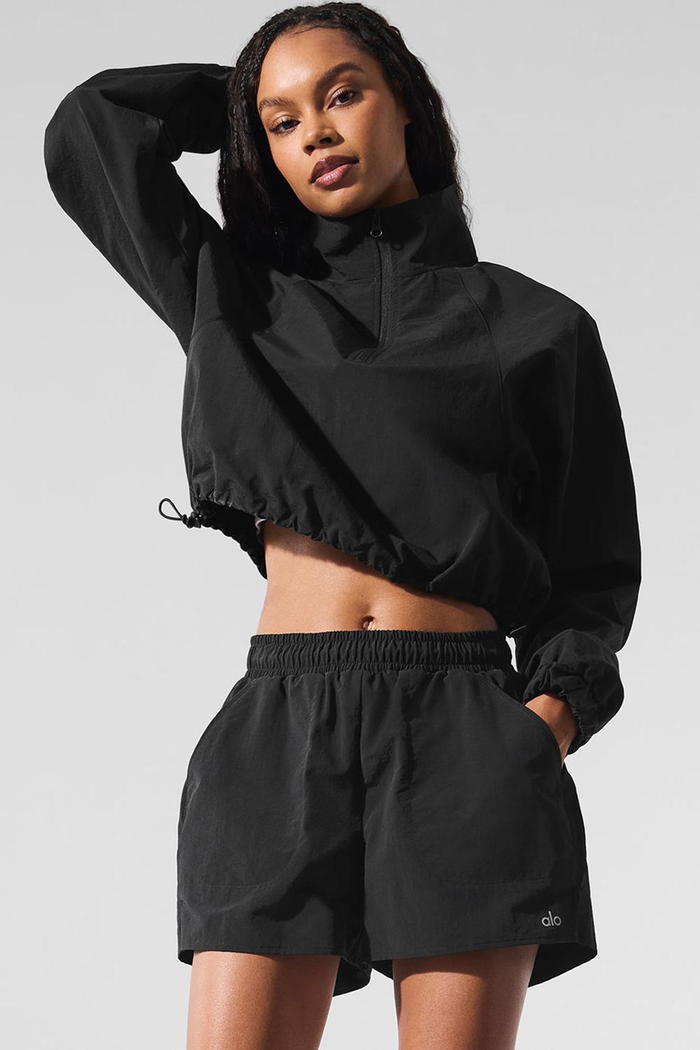 Black Alo Yoga Alumni Women Short | KSA  UBG945306