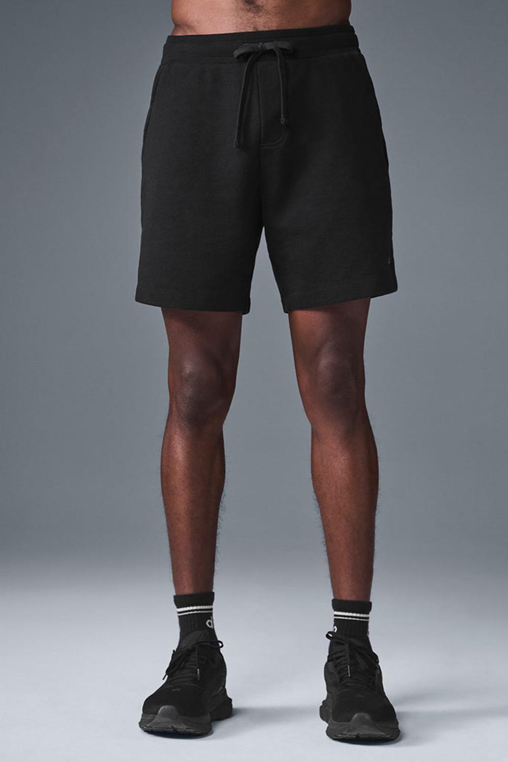 Black Alo Yoga Chill Men Short | KSA  WGF970865