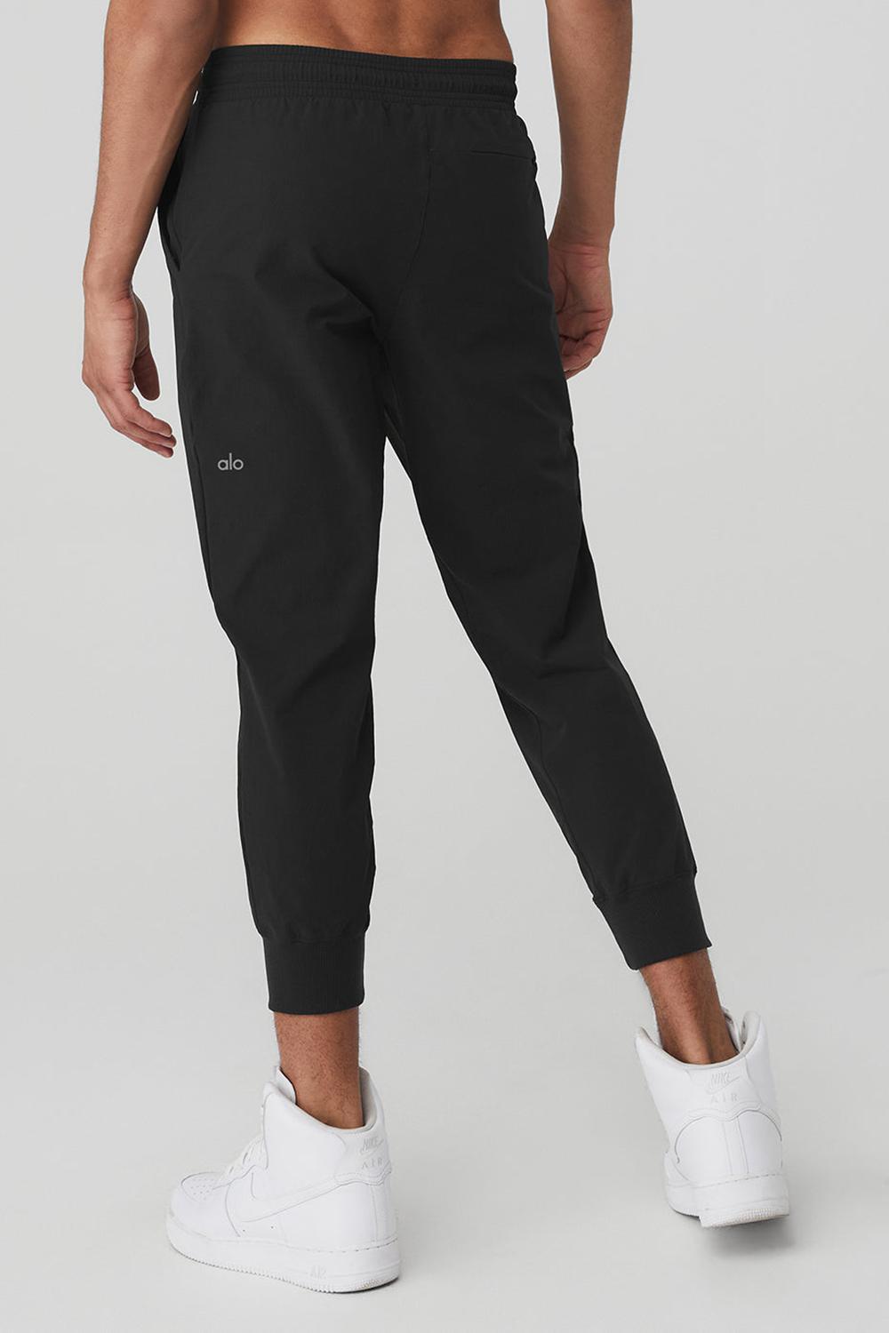 Black Alo Yoga Co-Op 7/8 Men Pant | KSA  XNW702948