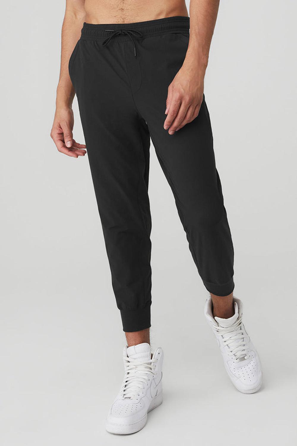 Black Alo Yoga Co-Op 7/8 Men Pant | KSA  XNW702948