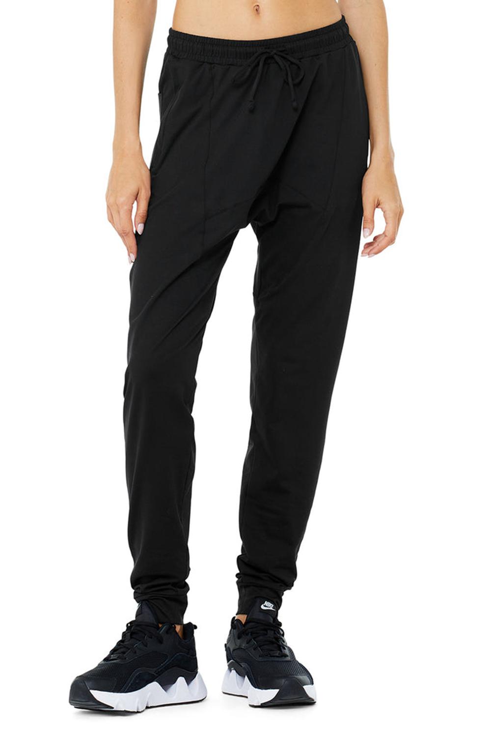 Black Alo Yoga Conquer Revitalize Women Pant | KSA  ZOH580469