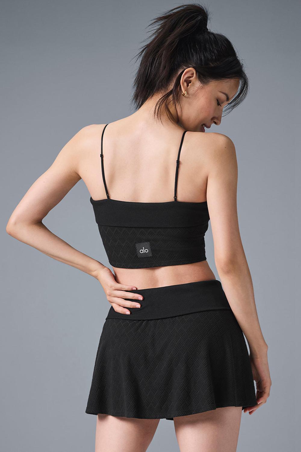 Black Alo Yoga Doubles Only Women Bra Tank | KSA  NZX612954