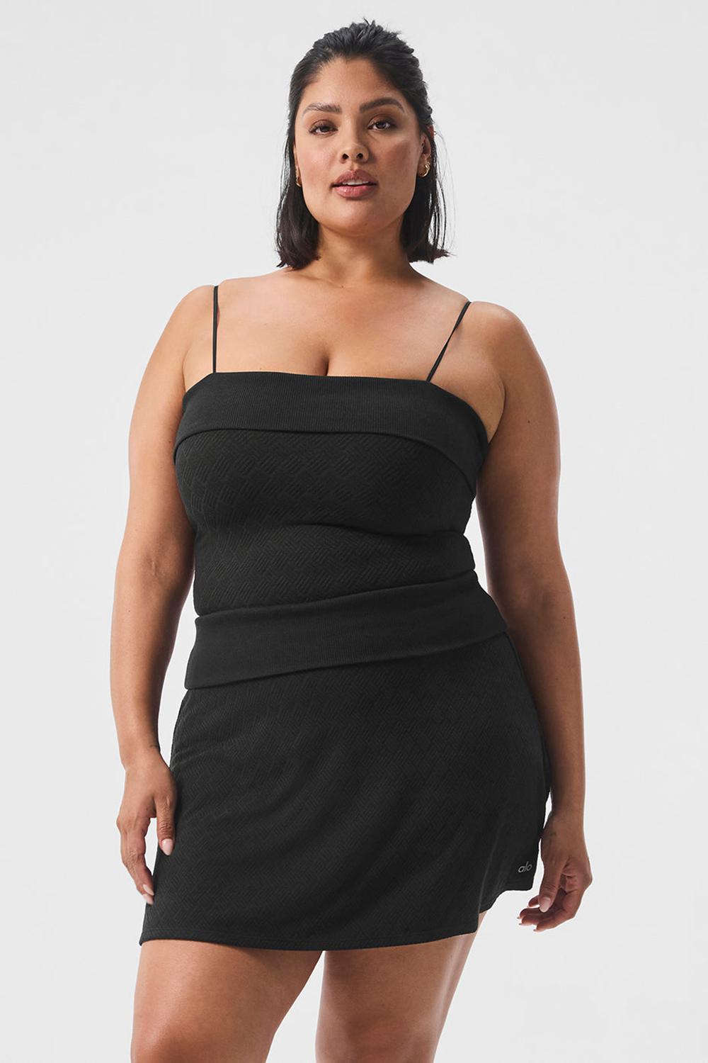 Black Alo Yoga Doubles Only Women Bra Tank | KSA  NZX612954