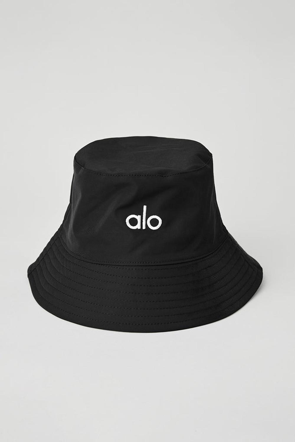 Black Alo Yoga Fundamental Women Bucket Hat | KSA  VES918024