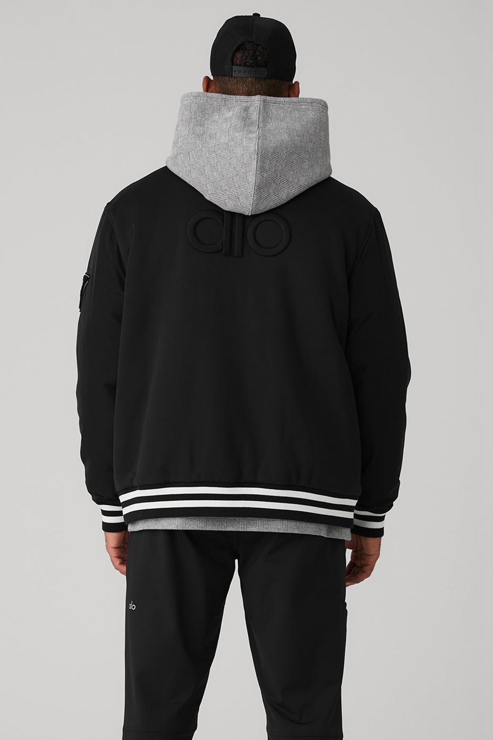 Black Alo Yoga G.O.A.T Men Jacket | KSA  OCB058926