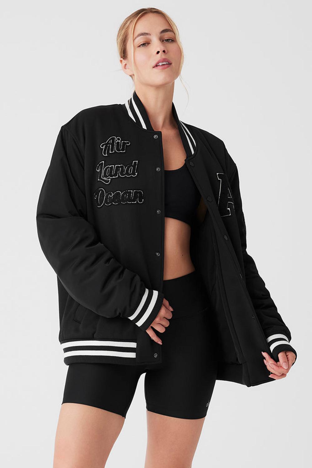 Black Alo Yoga G.O.A.T Women Jacket | KSA  LJH694281
