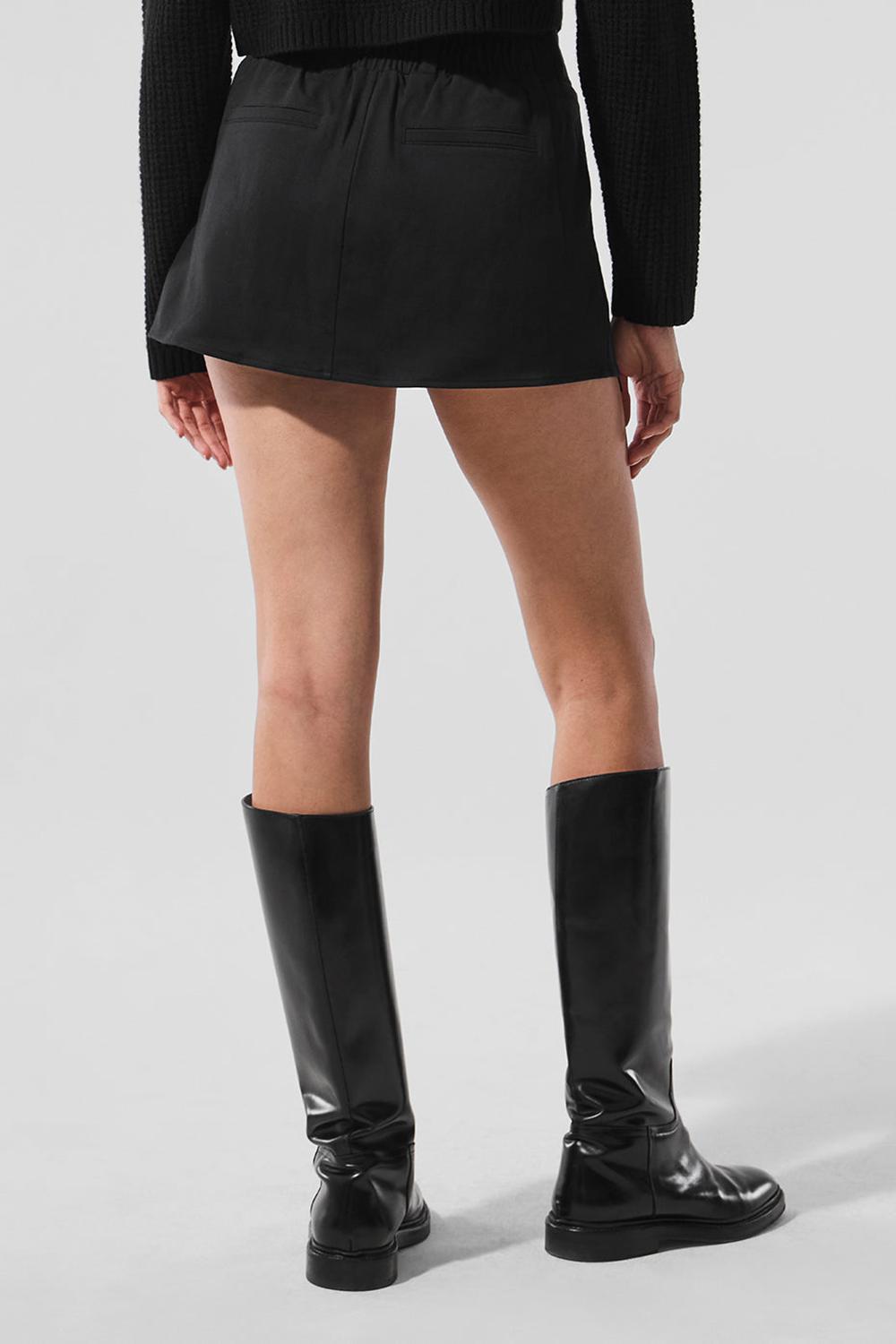 Black Alo Yoga Good Days Mini Women Skirt | KSA  RIU920854