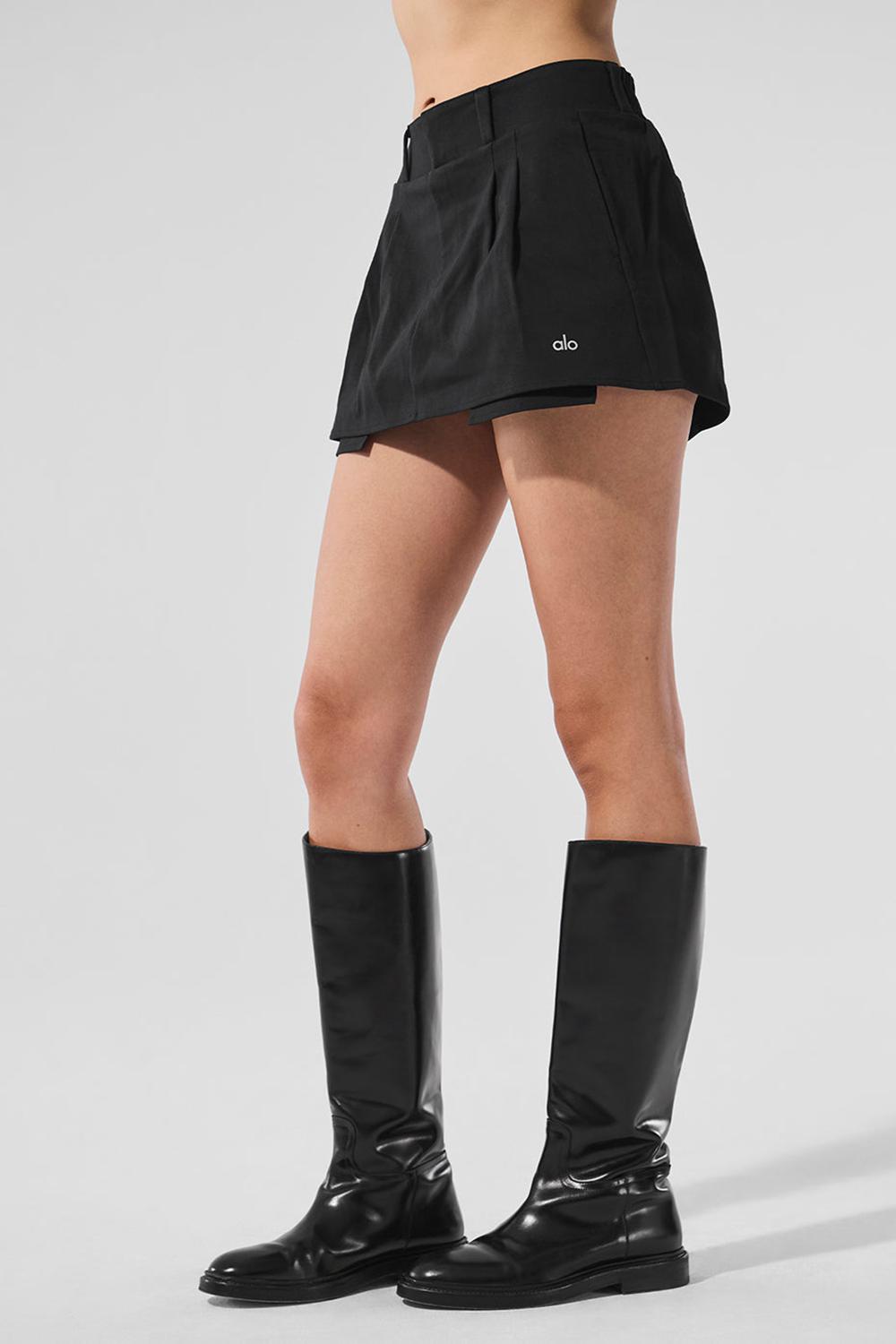 Black Alo Yoga Good Days Mini Women Skirt | KSA  RIU920854