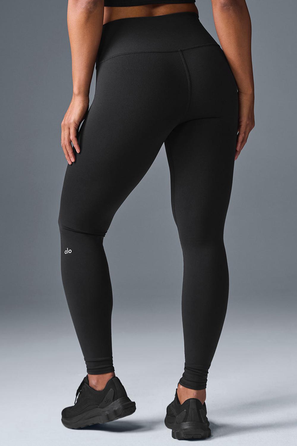 Black Alo Yoga High-Waist Airbrush Women Legging | KSA  WMK796804