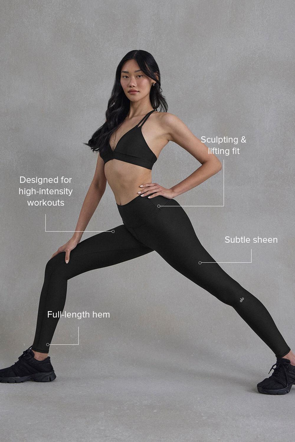 Black Alo Yoga High-Waist Airlift Women Legging | KSA  FQU520364