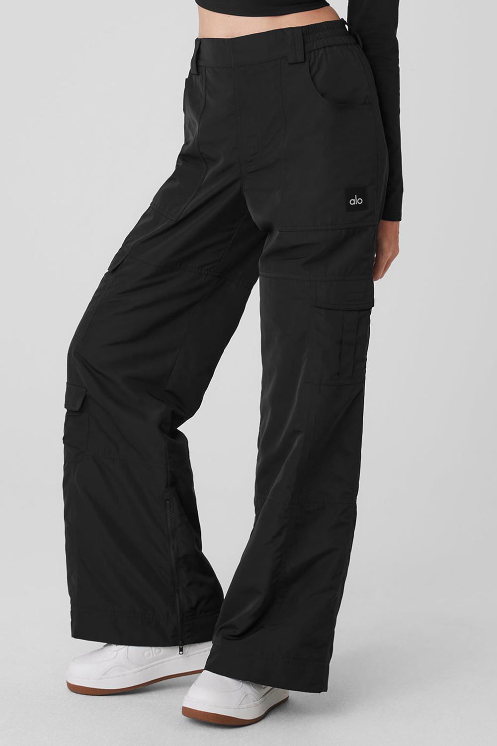 Black Alo Yoga High-Waist Ski-Moto Women Pant | KSA  CQF319528