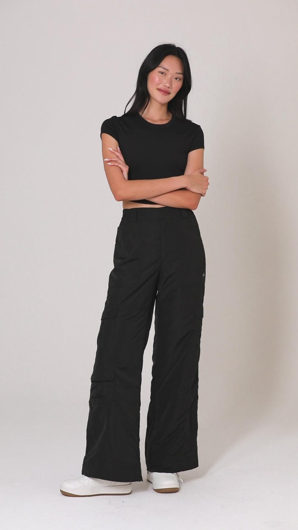 Black Alo Yoga High-Waist Ski-Moto Women Pant | KSA  CQF319528