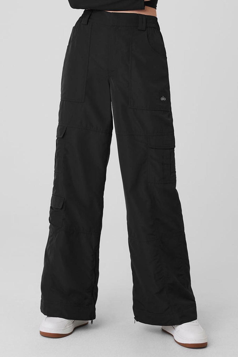 Black Alo Yoga High-Waist Ski-Moto Women Pant | KSA  CQF319528