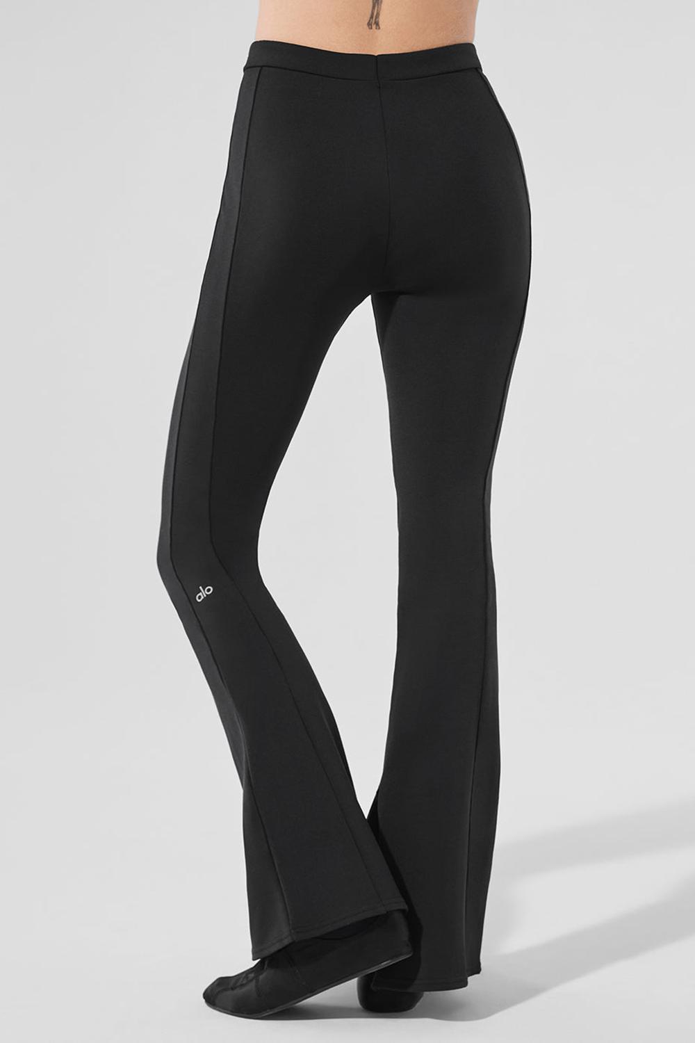 Black Alo Yoga High-Waist Zip It Flare Women Legging | KSA  UDV613954